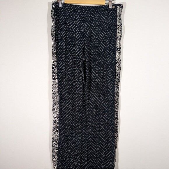 O'Neill Pants - O'Neill Navy Print Casual Johnny Floral Summer Wide Leg Pants Women Size M